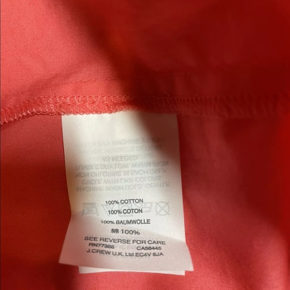 NWT J crew One-shoulder bow top wildflower pink 6 100% Cotton G7721 - Picture 6 of 10